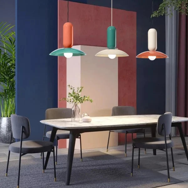 Fleura Macaron Frisbee Pau Pendelleuchte | Modernes Design | Hängelampe | LED | Deko für Zuhause