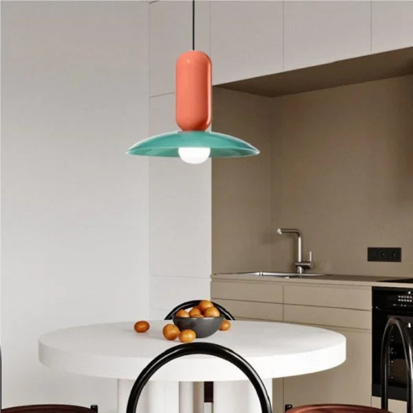 Fleura Macaron Frisbee Pau Pendelleuchte | Modernes Design | Hängelampe | LED | Deko für Zuhause