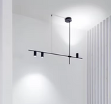 LunaRay Moderner Kronleuchter | Elegante Beleuchtung | Längliches Design | LED-Pendelleuchte