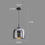 LumiPure Glas Pendelleuchte | Modernes Design | Stimmungslicht | Perfekt für Esszimmer & Wohnzimmer