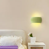 LuxeRib Moderne Art Deco Wandleuchte | Harz & LED Design | Stilvolle Beleuchtung für Zuhause
