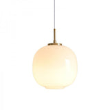 LunaNord Skandinavische Opalglas-Pendelleuchte | Minimalistisch & Modern | Elegante Beleuchtung für Zuhause