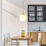 LunaNord Skandinavische Opalglas-Pendelleuchte | Minimalistisch & Modern | Elegante Beleuchtung für Zuhause