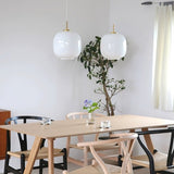 LunaNord Skandinavische Opalglas-Pendelleuchte | Minimalistisch & Modern | Elegante Beleuchtung für Zuhause