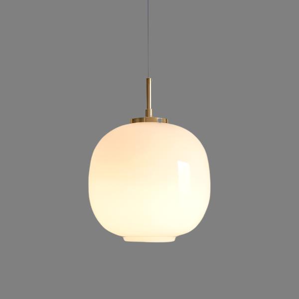 LunaNord Skandinavische Opalglas-Pendelleuchte | Minimalistisch & Modern | Elegante Beleuchtung für Zuhause