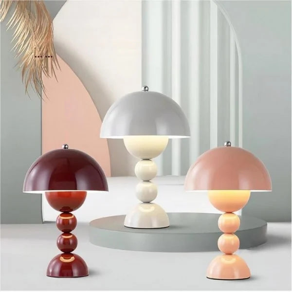 LumiBloom Nordische LED Tischlampe | Tragbar | Buntes Design | Stimmungsvolle Beleuchtung