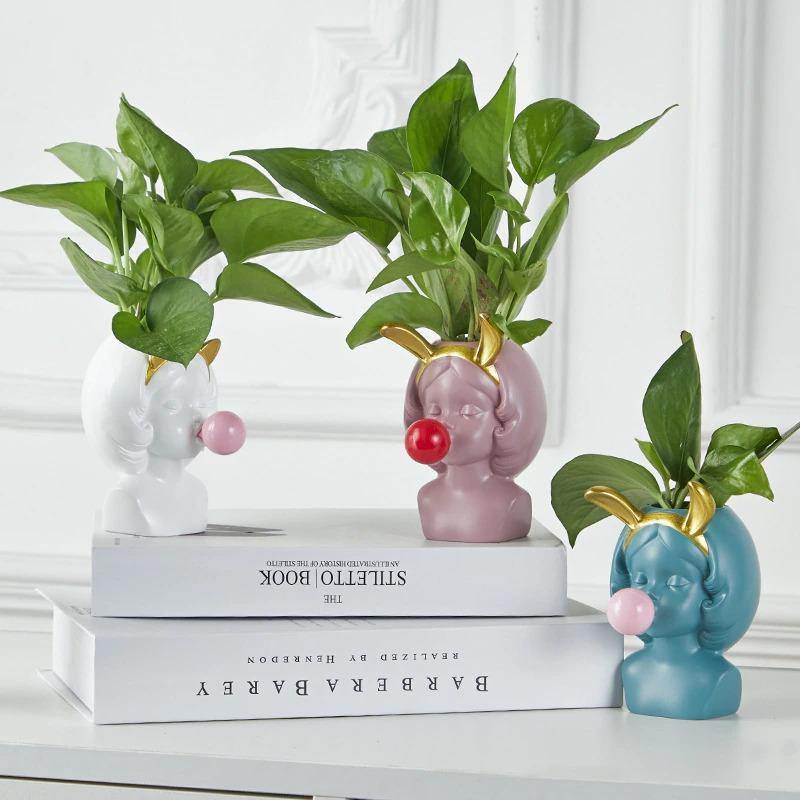BubbleBloom Deko-Pflanzgefäß | Verspielte Büste mit Stil