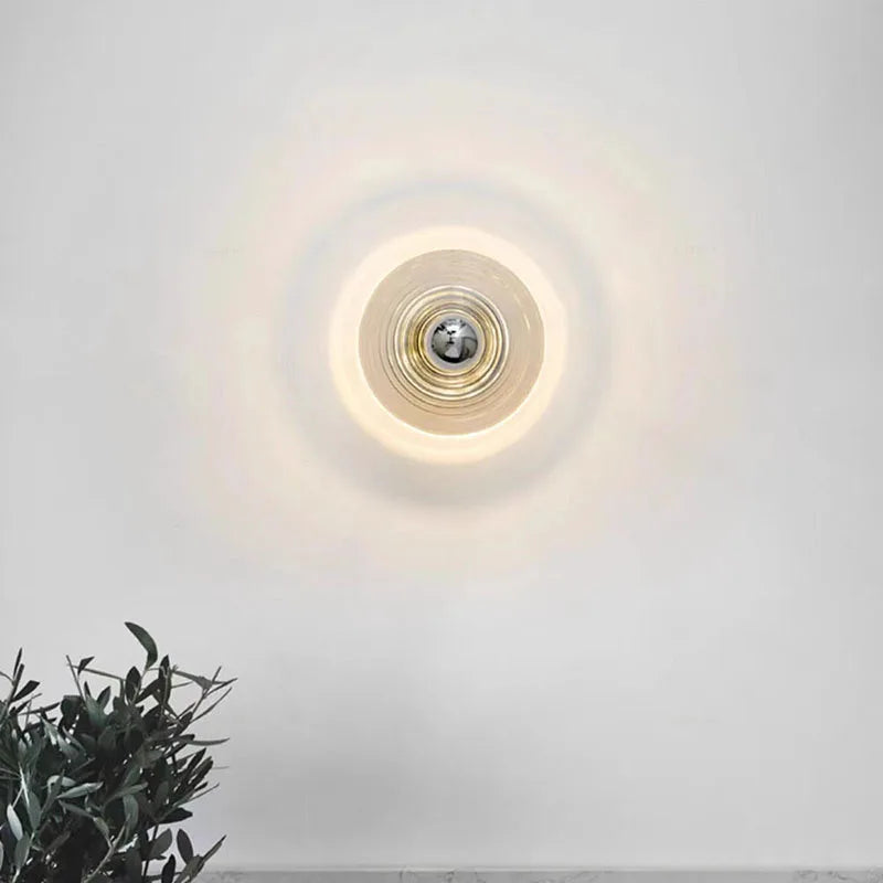 LustroVintage LED Glas-Wandleuchter | Elegantes Retro-Design | Energieeffizient | Perfekte Deko für Wohnzimmer & Flur