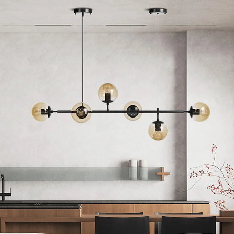 LunaOrbis Glas Pendelleuchte | Elegante Beleuchtung | Moderner Stil | Dimmbares LED-Licht