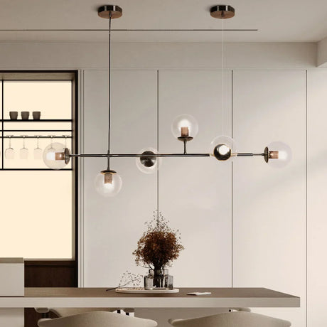 LunaOrbis Glas Pendelleuchte | Elegante Beleuchtung | Moderner Stil | Dimmbares LED-Licht
