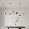LunaOrbis Glas Pendelleuchte | Elegante Beleuchtung | Moderner Stil | Dimmbares LED-Licht