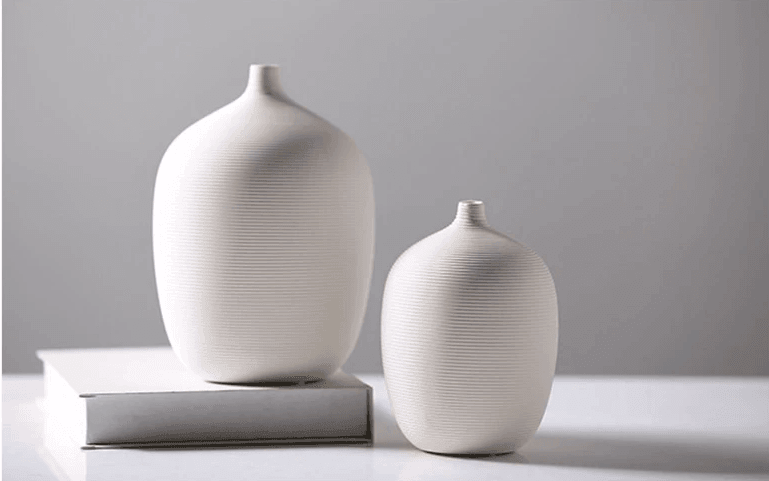 DivaCharm Keramik Tischvase | Elegantes Design | Perfekt für Blumen & Dekoration | Verschiedene Größen