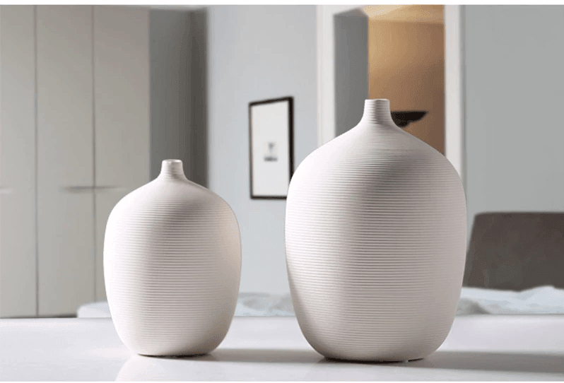 DivaCharm Keramik Tischvase | Elegantes Design | Perfekt für Blumen & Dekoration | Verschiedene Größen