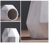 GeoMarble Geometrische Marmor-Vasen | Zeitloses Design | Hochwertige Dekoration | Perfekt für Zuhause