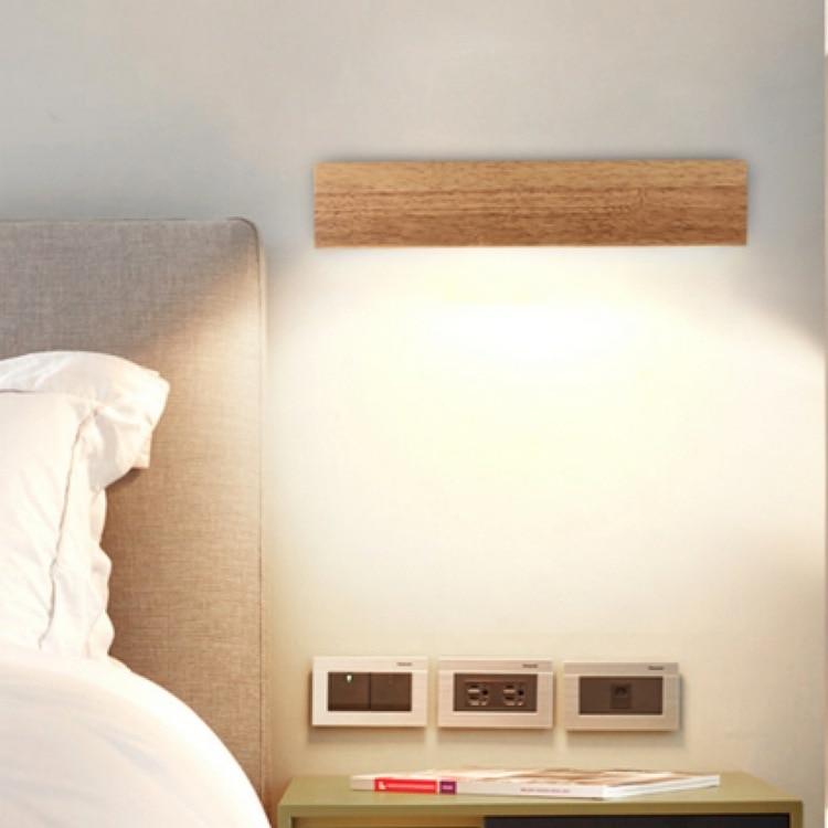 LumaOak Holzregal mit integrierter Lampe | Modernes Design | LED Beleuchtung | Multifunktionale Deko
