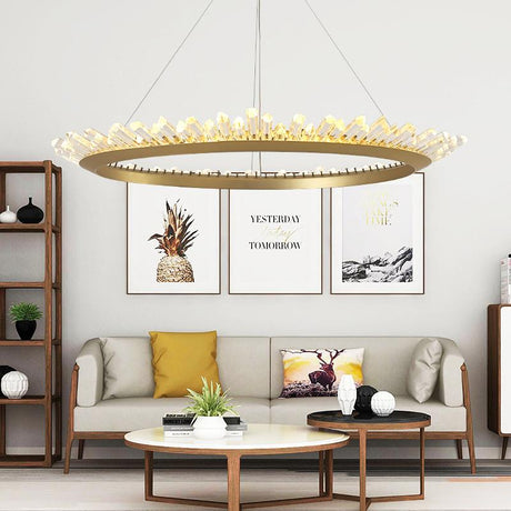 CrystalGlide Moderner LED-Kronleuchter | Kristall-Design | Elegante Beleuchtung für Zuhause