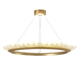 CrystalGlide Moderner LED-Kronleuchter | Kristall-Design | Elegante Beleuchtung für Zuhause