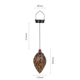 LunaCast Outdoor Laterne | Schattenwurf-Design | Hängend & mit Erdspieß
