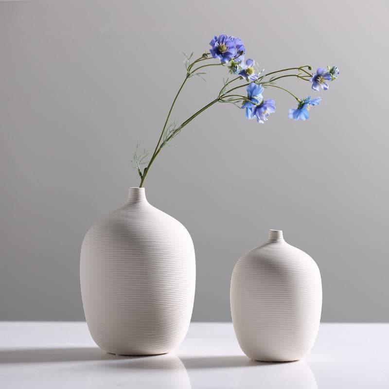 DivaCharm Keramik Tischvase | Elegantes Design | Perfekt für Blumen & Dekoration | Verschiedene Größen