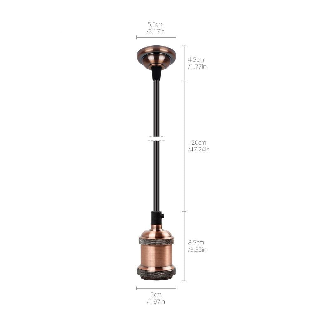 Luminora Vintage Hängelampe | Industrielles Design | Dekorative Beleuchtung | Erhältlich in Stilvollen Farben