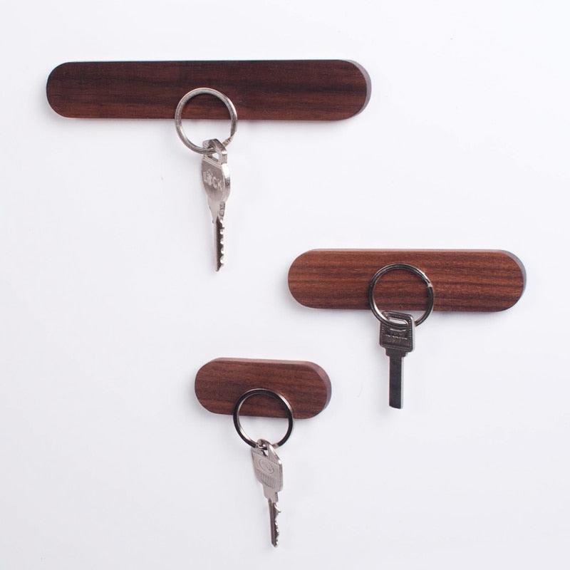 KeyMagnetic Holzschlüsselhalter | Magnetisch | Wandorganizer | Platzsparend | Moderner Look