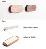 KeyMagnetic Holzschlüsselhalter | Magnetisch | Wandorganizer | Platzsparend | Moderner Look