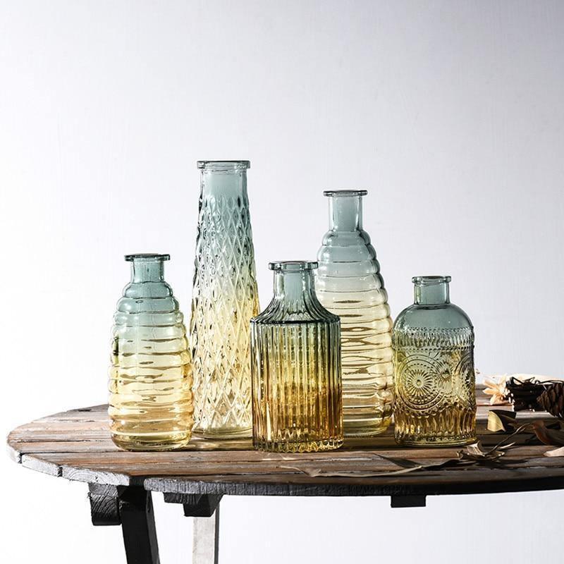 Gradivo Gradient Glasflaschen-Vasen | Modernes Design | Stilvolle Wohnaccessoires