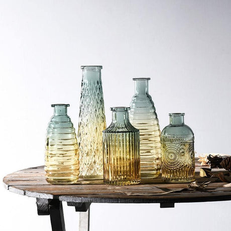 Gradivo Gradient Glasflaschen-Vasen | Modernes Design | Stilvolle Wohnaccessoires