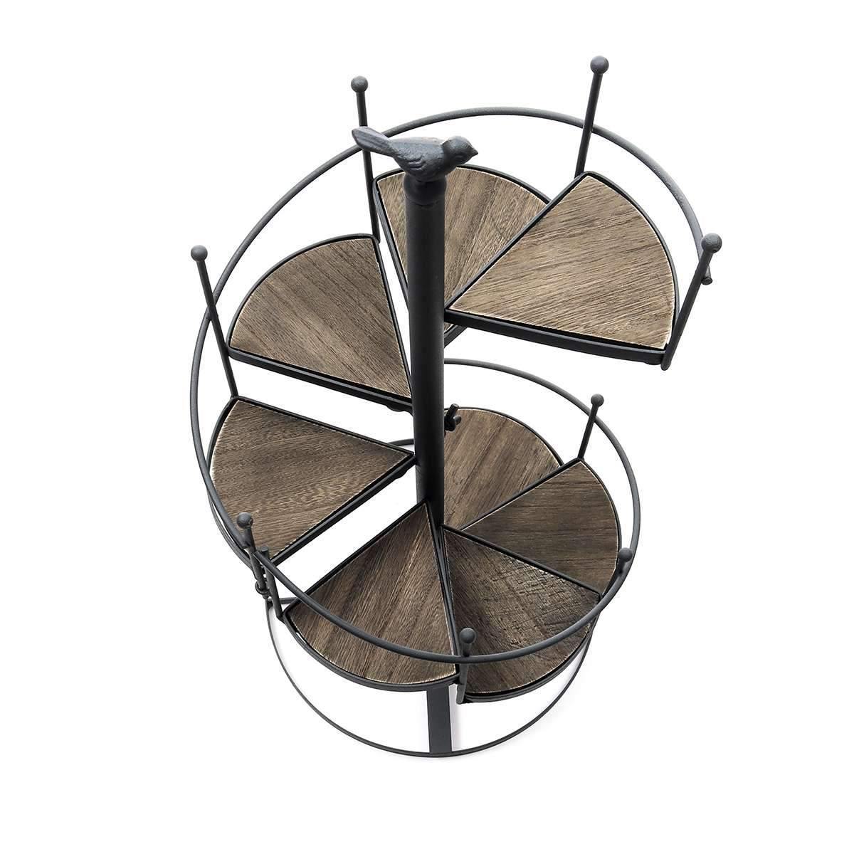 PlantSpire Eisen Pflanzenständer mit Spiraltreppe | Dekorativ und Praktisch