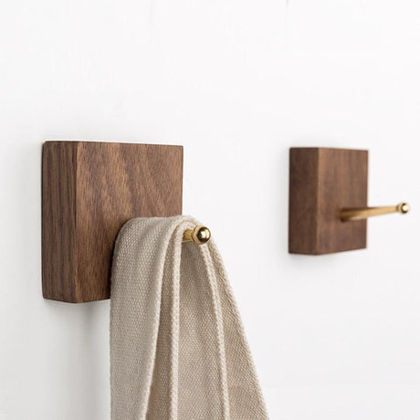 Hookaro Messing Wandhaken | Modernes Design | Elegante Aufbewahrung für Flur, Bad & Küche