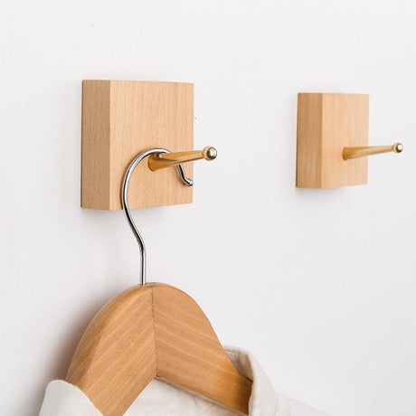 Hookaro Messing Wandhaken | Modernes Design | Elegante Aufbewahrung für Flur, Bad & Küche