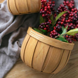 TerraCharm Holzpflanzkorb | Vintage-Aufbewahrung | Dekorative Pflanzbehälter | Boho-Stil