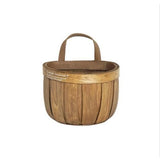 TerraCharm Holzpflanzkorb | Vintage-Aufbewahrung | Dekorative Pflanzbehälter | Boho-Stil