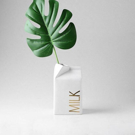 CreamFlow Deko-Keramikvase | Milchige Eleganz | Dekoration für Zuhause