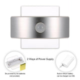 LumaSense Bewegungsmelder Wandlampe | LED Beleuchtung | Wiederaufladbar & Batteriebetrieben | Modernes Design