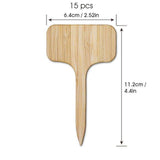 GreenLabel Holz Pflanzenschilder | Umweltfreundlich | Perfekt für Garten & Balkon | Markierungsschilder für Pflanzen