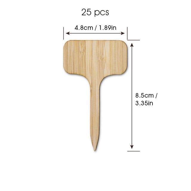 GreenLabel Holz Pflanzenschilder | Umweltfreundlich | Perfekt für Garten & Balkon | Markierungsschilder für Pflanzen
