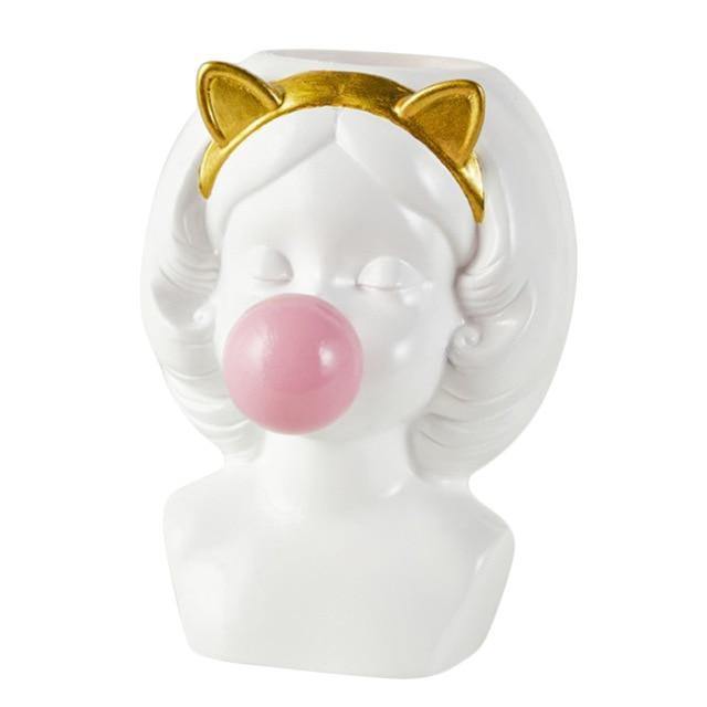 BubbleBloom Deko-Pflanzgefäß | Verspielte Büste mit Stil