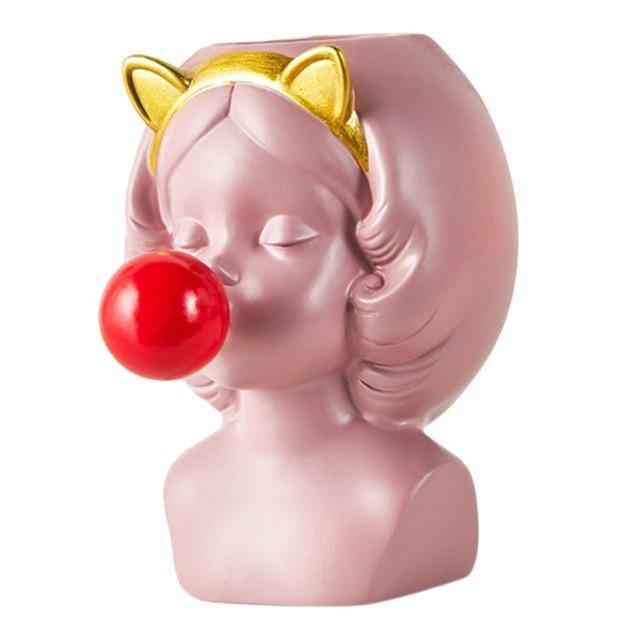 BubbleBloom Deko-Pflanzgefäß | Verspielte Büste mit Stil