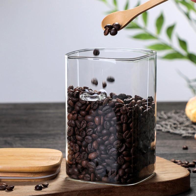 BambooFresh Glasbehälter mit Bambusdeckel | Nachhaltige Lebensmittelaufbewahrung | In 3 Größen erhältlich