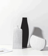 Textura Elegante Strukturierte Keramikvasen | Zeitloses Design | Minimalistische Dekoration | Verschiedene Stile