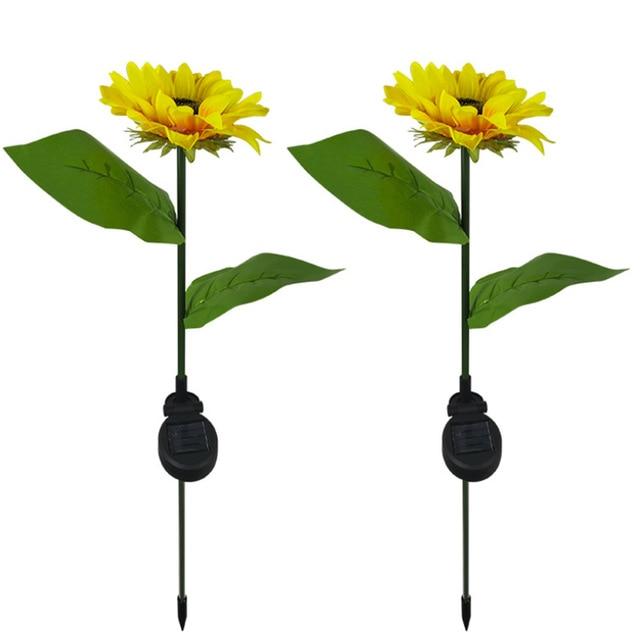 SunnyBloom LED Sonnenblumen Gartenleuchte | Solarbetrieben | Dekorative Außenbeleuchtung | Wetterfest für Garten und Terrasse