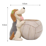 PawPot Aktiv Hund Pflanztopf | Stilvolles Deko-Accessoire | Perfekt für Sukkulenten