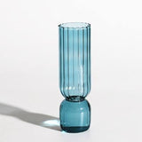 GlassFlip Bunte Glasvase im Inverted-Design | Dekorativ | Modernes Kunstobjekt | Farbenfrohe Eleganz für Zuhause