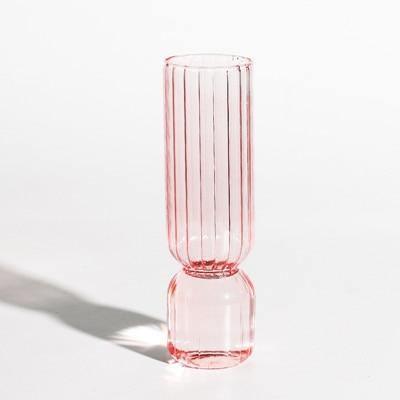 GlassFlip Bunte Glasvase im Inverted-Design | Dekorativ | Modernes Kunstobjekt | Farbenfrohe Eleganz für Zuhause