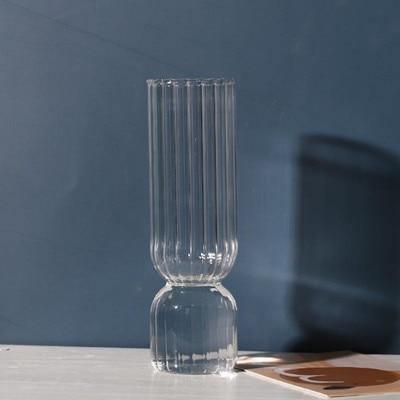 GlassFlip Bunte Glasvase im Inverted-Design | Dekorativ | Modernes Kunstobjekt | Farbenfrohe Eleganz für Zuhause