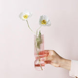 GlassFlip Bunte Glasvase im Inverted-Design | Dekorativ | Modernes Kunstobjekt | Farbenfrohe Eleganz für Zuhause