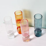 GlassFlip Bunte Glasvase im Inverted-Design | Dekorativ | Modernes Kunstobjekt | Farbenfrohe Eleganz für Zuhause