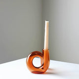LoopSphere Hydroponik Vase im Kreisdesign | Modernes Pflanzgefäß | Minimalistische Dekoration | Für Zuhause oder Büro