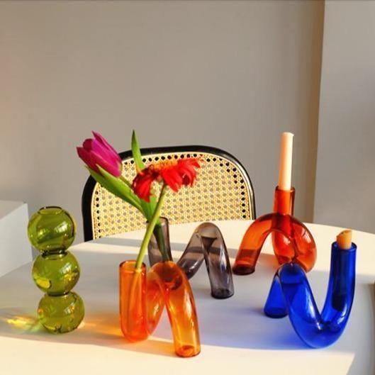 LoopSphere Hydroponik Vase im Kreisdesign | Modernes Pflanzgefäß | Minimalistische Dekoration | Für Zuhause oder Büro